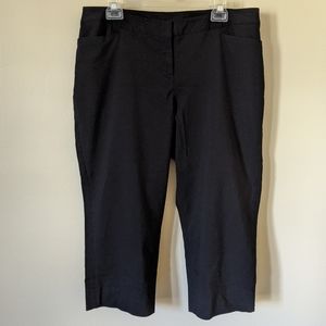 Lane Bryant Black Crop Capri Pants Size 16